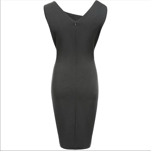 Gray midi dress - Picture 3 of 6